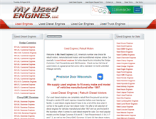 Tablet Screenshot of myusedengines.com